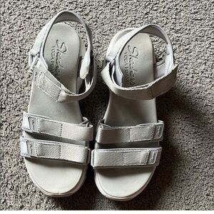 Skechers Grey   Athletic Shoes Comfortable Supportive Design